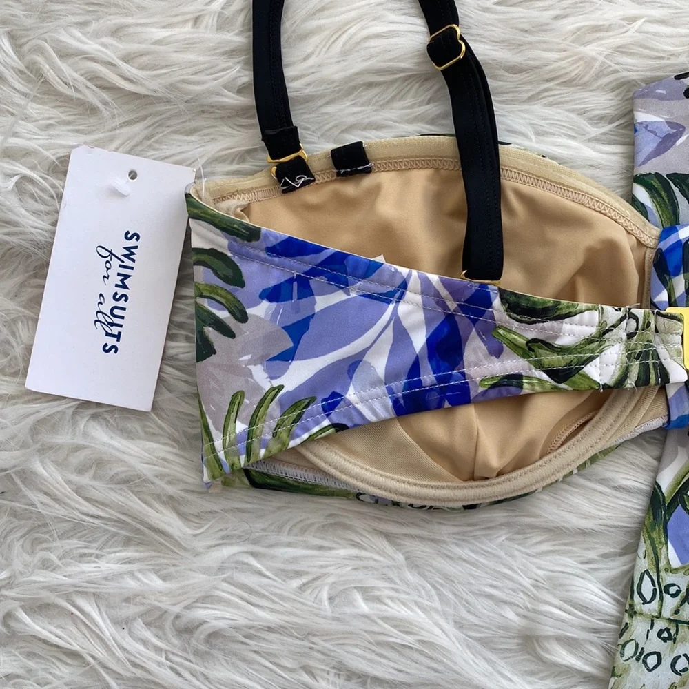 Swimsuits For All | Palm Leaf Bikini Top